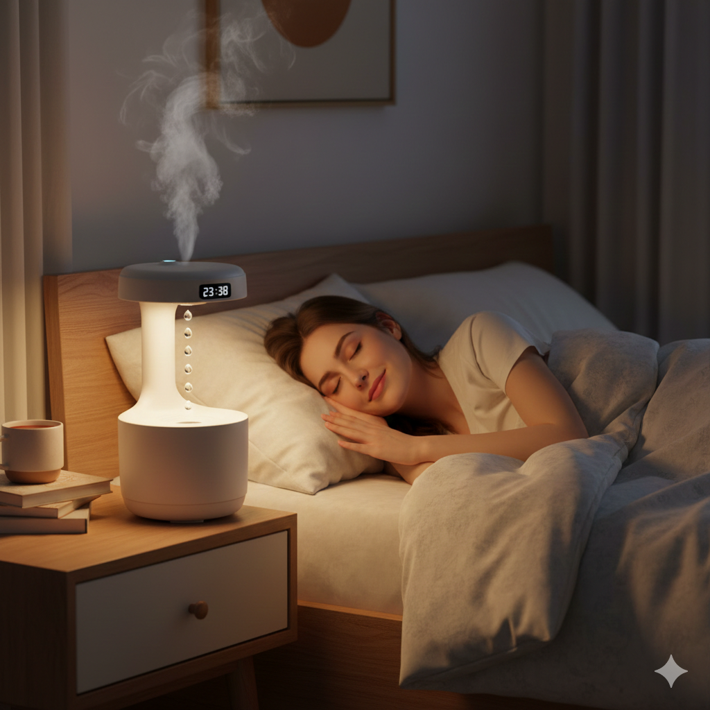 Anti-Gravity Levitating Water Drop Humidifier