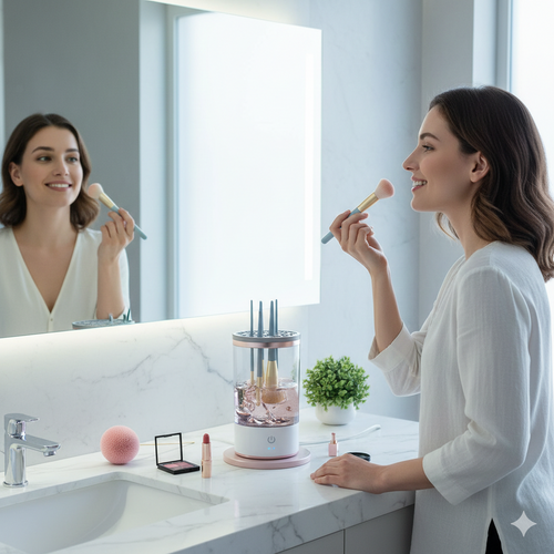 Electric Makeup Brush Cleaner – USB Rechargeable